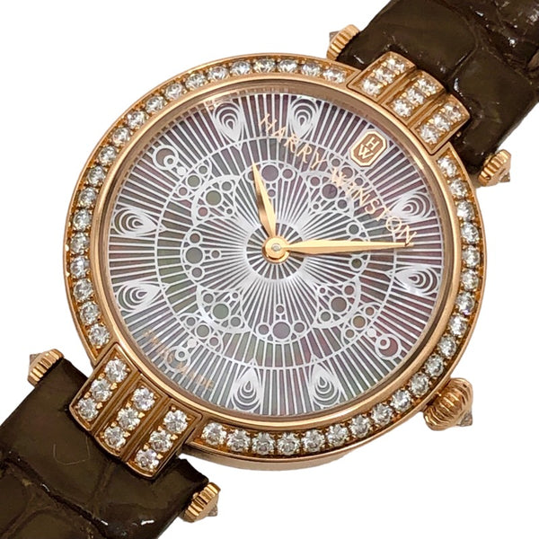ハリーウィンストン HARRY WINSTON プルミエール・レース　ピンクシェル PRNQHM31RR002 K18PG/ピンクシェル クオーツ レディース 腕時計