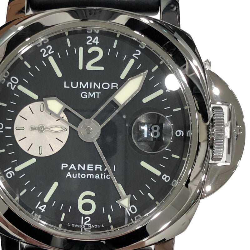 パネライ PANERAI ルミノールGMT PAM00088 ブラック SS メンズ 腕時計