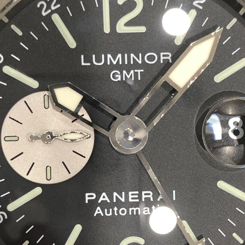 パネライ PANERAI ルミノールGMT PAM00088 ブラック SS メンズ 腕時計