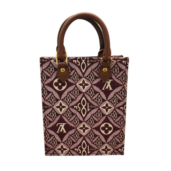 ルイ・ヴィトン LOUIS VUITTON プティット・サックプラ M69846 ボルドー ジャガード レディース ショルダーバッグ