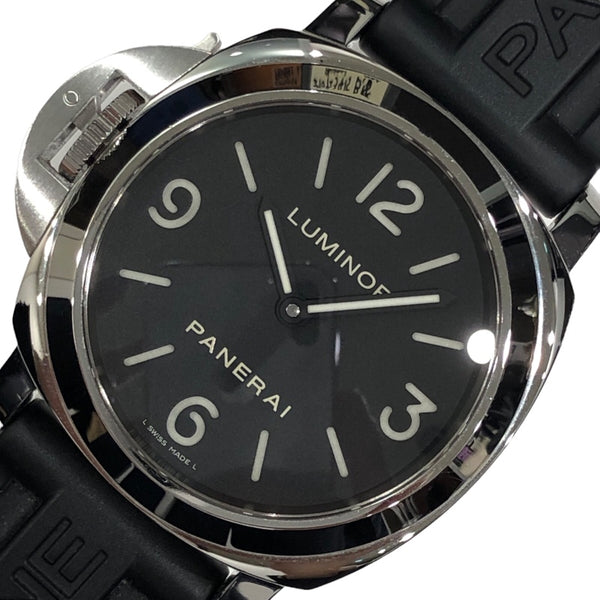 パネライ PANERAI ルミノールベース　レフトハンド PAM00219 ブラック SS メンズ 腕時計