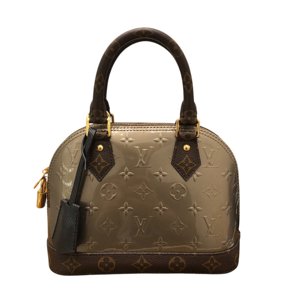 ルイ・ヴィトン LOUIS VUITTON アルマBB M44862 カーキ モノグラム・ヴェルニ レディース ショルダーバッグ
