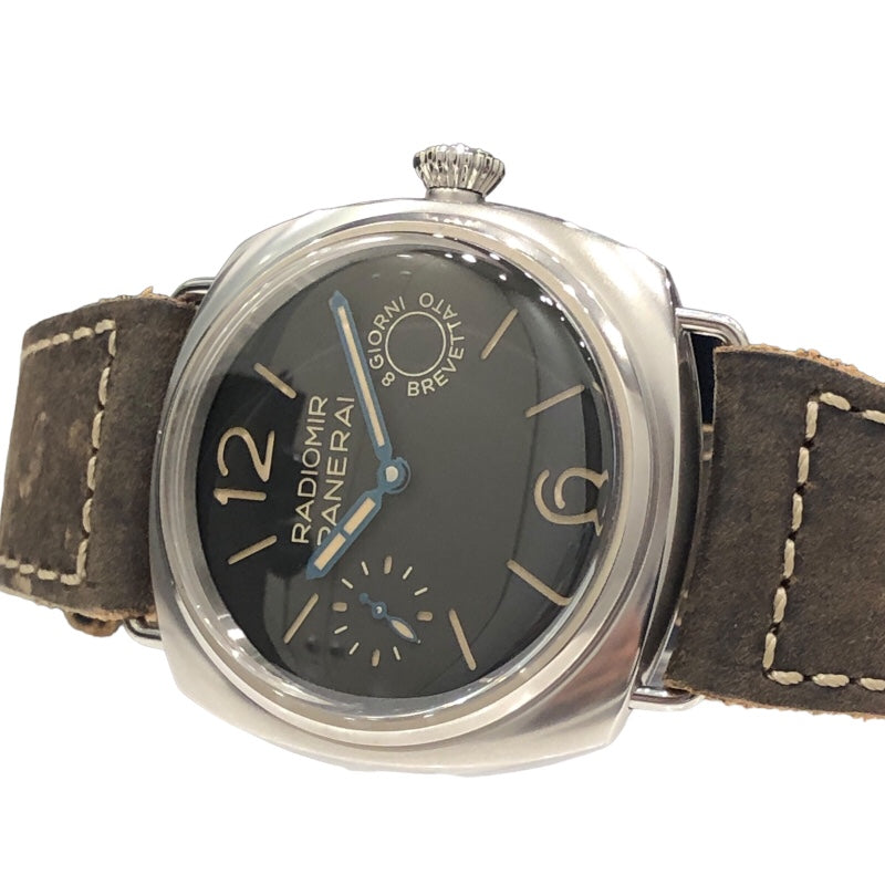 パネライ PANERAI ラジオミール　8デイズ PAM00992 ブラック SS メンズ 腕時計