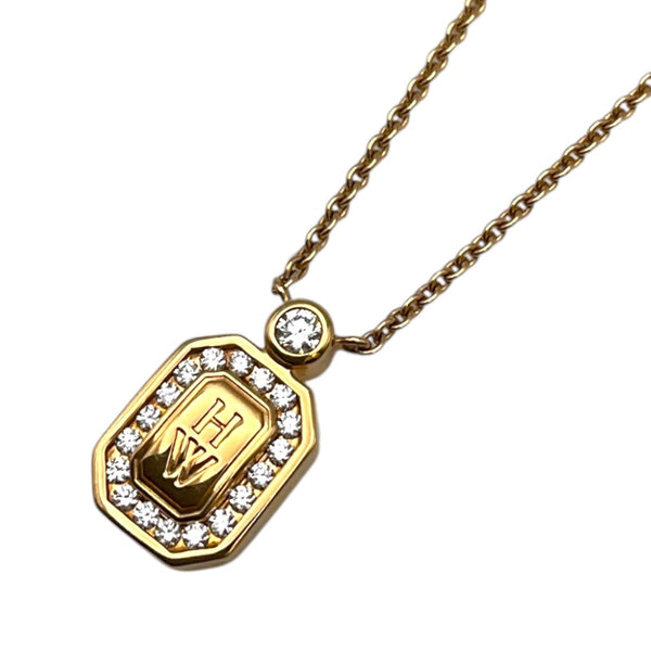 ハリーウィンストン HARRY WINSTON HWロゴネックレス 750PG ジュエリー