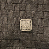 ルイ・ヴィトン LOUIS VUITTON ダミエジャガードニットセーター ブラック ウール メンズ ニット