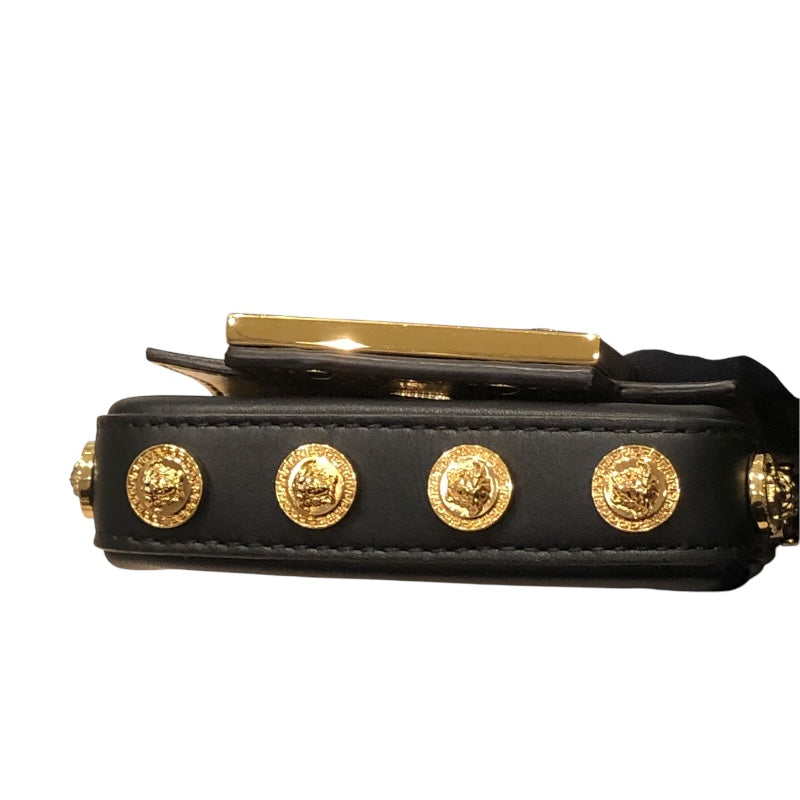 フェンディ FENDI フェンダーチェ　ナノ　バゲット 7AS095 ブラック　GD金具 レザー レディース ショルダーバッグ