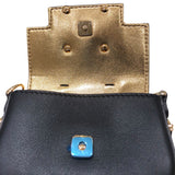 フェンディ FENDI フェンダーチェ　ナノ　バゲット 7AS095 ブラック　GD金具 レザー レディース ショルダーバッグ