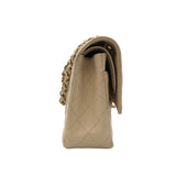 シャネル CHANEL マトラッセ25 A01112 12番台 ベージュ×ゴールド金具 キャビアスキン レディース ショルダーバッグ