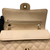 シャネル CHANEL マトラッセ25 A01112 12番台 ベージュ×ゴールド金具 キャビアスキン レディース ショルダーバッグ