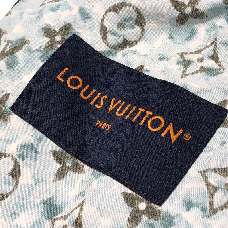 ルイ・ヴィトン LOUIS VUITTON モノグラムプリンテッドウィンドブレーカー HPB10W ブルー ナイロン メンズ ナイロンジャケット