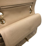 シャネル CHANEL マトラッセ25 A01112 12番台 ベージュ×ゴールド金具 キャビアスキン レディース ショルダーバッグ