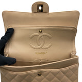 シャネル CHANEL マトラッセ25 A01112 12番台 ベージュ×ゴールド金具 キャビアスキン レディース ショルダーバッグ