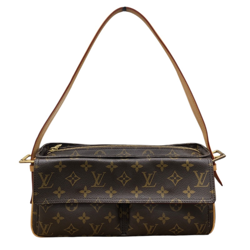 ルイ・ヴィトン LOUIS VUITTON ヴィバシテMM M51164 ブラウン モノグラム レディース ハンドバッグ