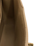 シャネル CHANEL マトラッセ25 A01112 12番台 ベージュ×ゴールド金具 キャビアスキン レディース ショルダーバッグ