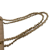 シャネル CHANEL マトラッセ25 A01112 12番台 ベージュ×ゴールド金具 キャビアスキン レディース ショルダーバッグ