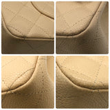 シャネル CHANEL マトラッセ25 A01112 12番台 ベージュ×ゴールド金具 キャビアスキン レディース ショルダーバッグ