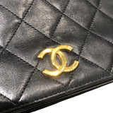 シャネル CHANEL マトラッセプッシュロックチェーンショルダー A03568 ブラック ゴールド金具 ラム レディース ショルダーバッグ