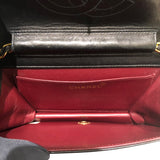 シャネル CHANEL マトラッセプッシュロックチェーンショルダー A03568 ブラック ゴールド金具 ラム レディース ショルダーバッグ