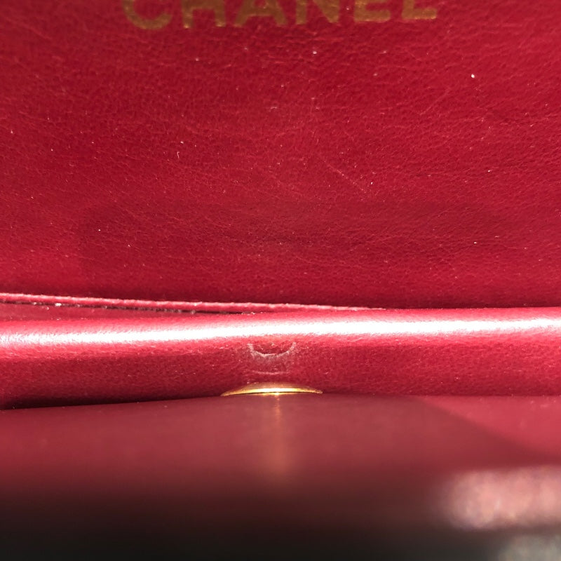 シャネル CHANEL マトラッセプッシュロックチェーンショルダー A03568 ブラック ゴールド金具 ラム レディース ショルダーバッグ