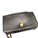 シャネル CHANEL マトラッセプッシュロックチェーンショルダー A03568 ブラック ゴールド金具 ラム レディース ショルダーバッグ