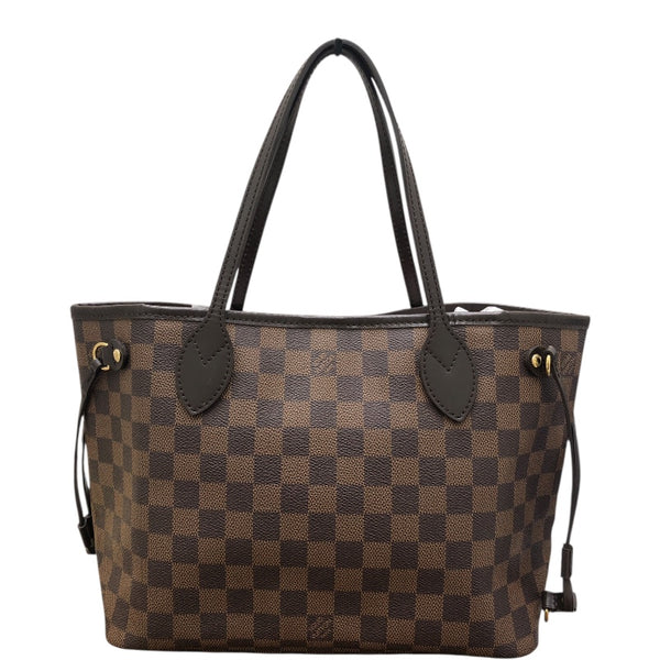 ルイ・ヴィトン LOUIS VUITTON ネバーフルPM N51109 ブラウン ダミエ レディース トートバッグ