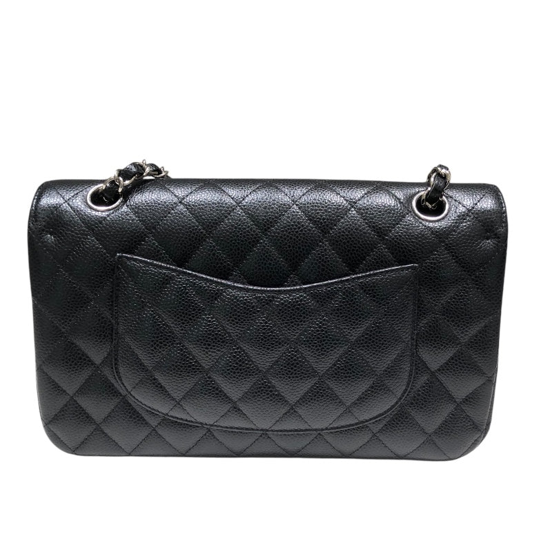 シャネル CHANEL マトラッセ25 A01112 ブラック　シルバー金具 キャビア レディース ショルダーバッグ