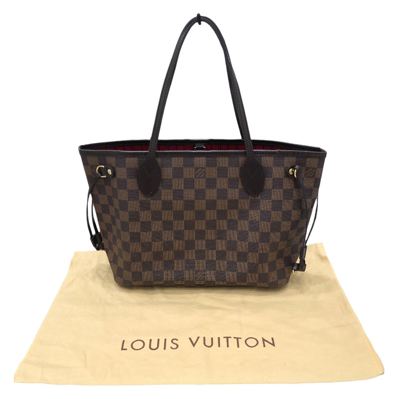 ルイ・ヴィトン LOUIS VUITTON ネバーフルPM N51109 ブラウン ダミエ レディース トートバッグ
