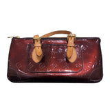 ルイ・ヴィトン LOUIS VUITTON ﾛｰｽﾞｳｯﾄﾞ･ｱｳﾞｪﾆｭｰ M93510 ブラウン/ゴールド金具 エナメル レディース ハンドバッグ