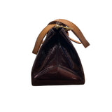 ルイ・ヴィトン LOUIS VUITTON ﾛｰｽﾞｳｯﾄﾞ･ｱｳﾞｪﾆｭｰ M93510 ブラウン/ゴールド金具 エナメル レディース ハンドバッグ