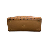 エム・シー・エム MCM ｳﾞｨｾﾄｽ　ﾄｰﾄﾊﾞｯｸﾞ ブラウン/ゴールド金具 ｳﾞｨｾﾄｽｷｬﾝﾊﾞｽ レディース ハンドバッグ