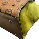 エム・シー・エム MCM ｳﾞｨｾﾄｽ　ﾄｰﾄﾊﾞｯｸﾞ ブラウン/ゴールド金具 ｳﾞｨｾﾄｽｷｬﾝﾊﾞｽ レディース ハンドバッグ