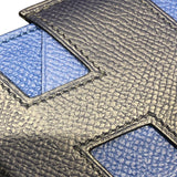 エルメス HERMES Hタグ カードケース Z刻印 ブルーサフィール/ブルーフランス ヴォーエプソン メンズ カードケース