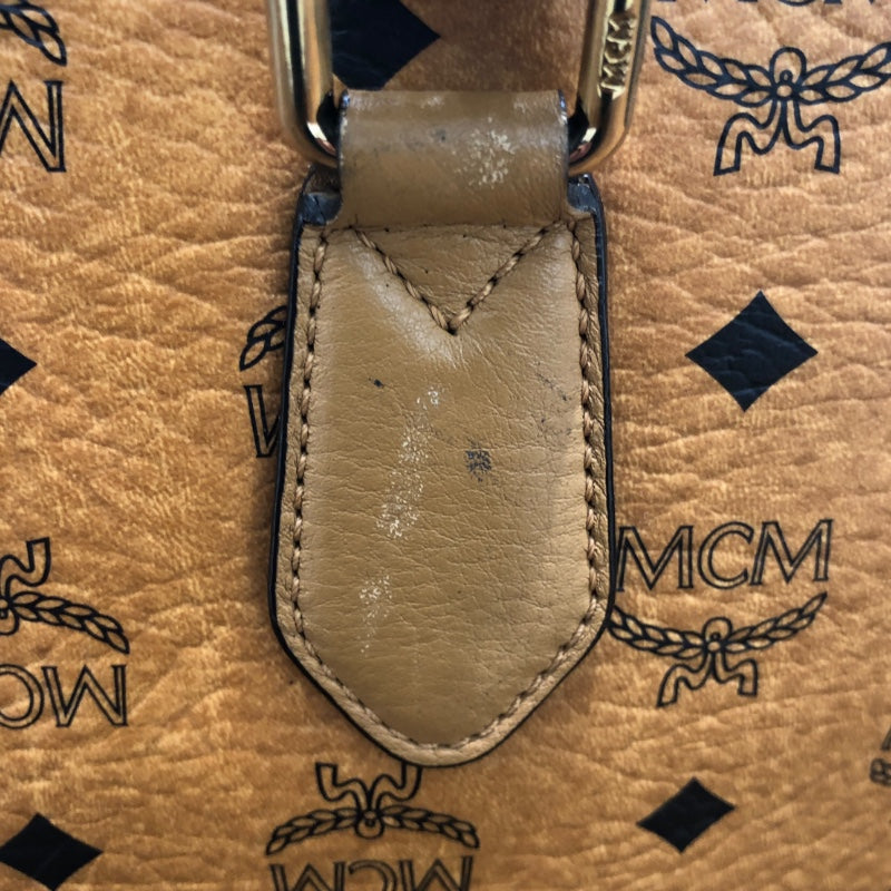 エム・シー・エム MCM ヴィセトス トートバッグ ブラウン ゴールド金具