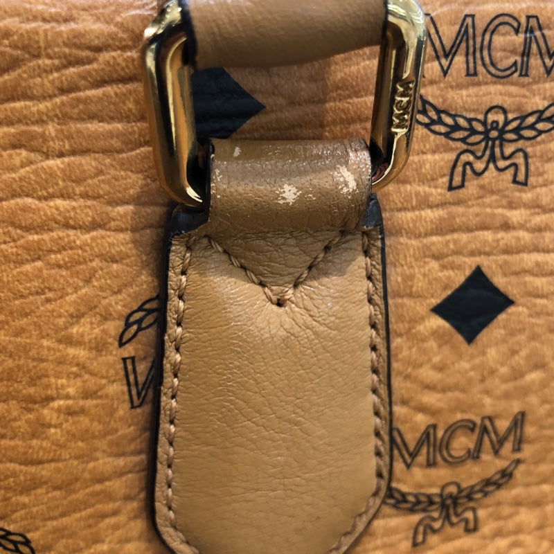 エム・シー・エム MCM ヴィセトス トートバッグ ブラウン ゴールド金具