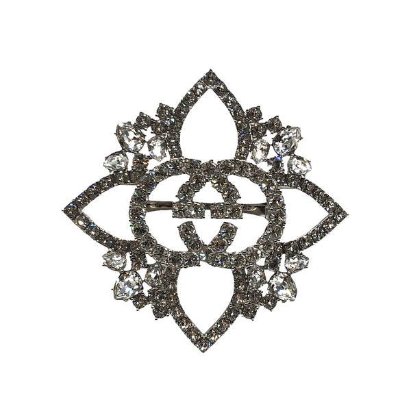 グッチ GUCCI ダブルフィンガーリング メタル/ラインストーン アクセサリー