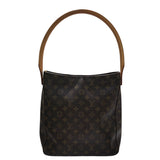 ルイ・ヴィトン LOUIS VUITTON ルーピングGM M51145 ブラウン モノグラムキャンバス レディース ショルダーバッグ