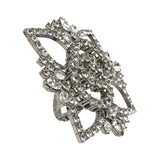 グッチ GUCCI ダブルフィンガーリング メタル/ラインストーン アクセサリー