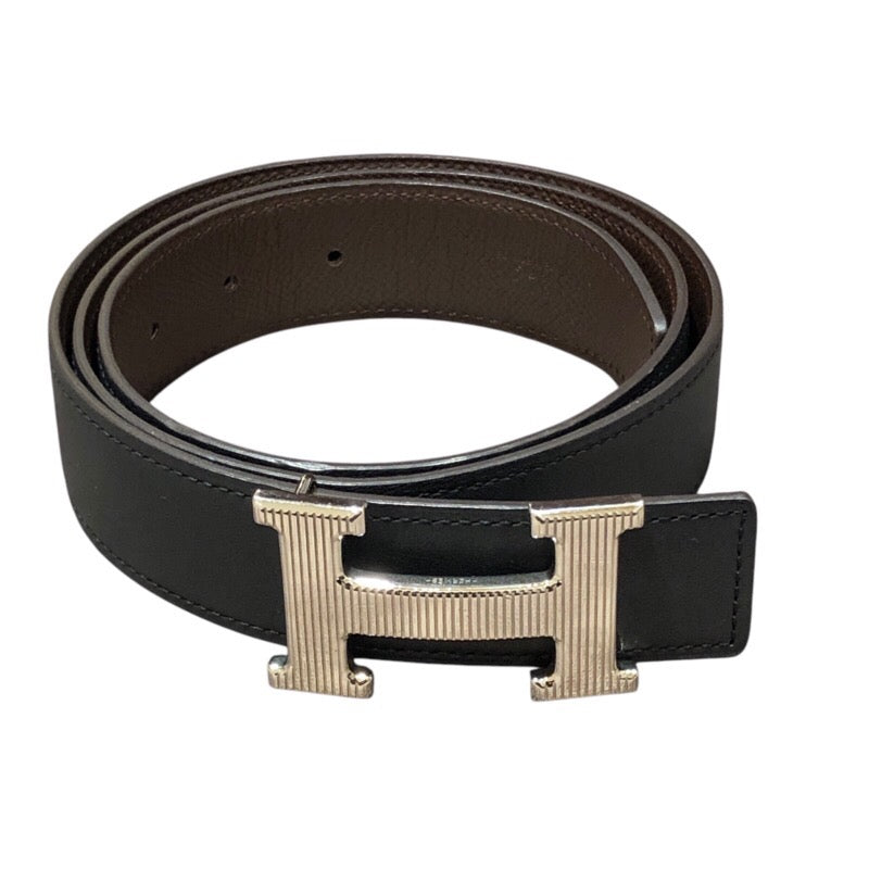 エルメス HERMES コンスタンスベルト 90cm X刻印 ブラック/エベンヌ ボックスカーフ/エプソン メンズ ベルト