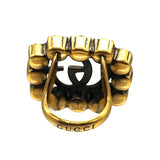 グッチ GUCCI ＧＧマーモントクリスタルリング #12 メタル/色石 アクセサリー