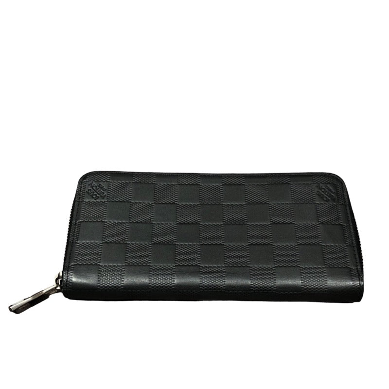 ルイ・ヴィトン LOUIS VUITTON ジッピーウォレット・ヴェルティカル N63548 オニキス ダミエ・アンフィニ レザー メンズ 長財布