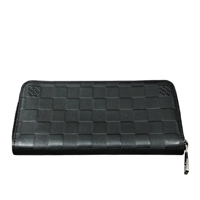 ルイ・ヴィトン LOUIS VUITTON ジッピーウォレット・ヴェルティカル N63548 オニキス ダミエ・アンフィニ レザー メンズ 長財布