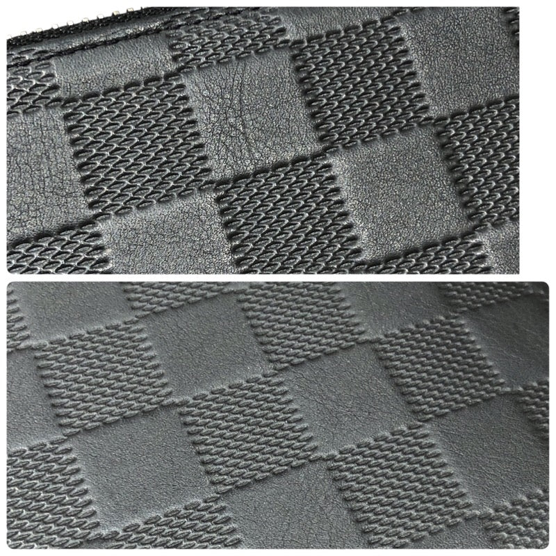 ルイ・ヴィトン LOUIS VUITTON ジッピーウォレット・ヴェルティカル N63548 オニキス ダミエ・アンフィニ レザー メンズ 長財布