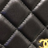 シャネル CHANEL マトラッセチェーンウォレット AP0250 ブラック/GD金具 ラムスキン レディース ショルダーバッグ