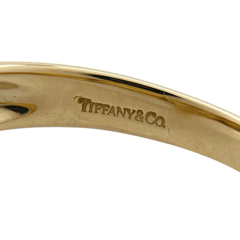 ティファニー TIFFANY＆CO ハート パヴェダイヤリング 12号 K18YG ダイヤモンド ジュエリー