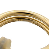 カルティエ Cartier ジュスト アン クル ダイヤ リング ダブル #52 K18YG ダイヤモンド ジュエリー