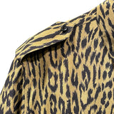 サンローラン SAINT LAURENT 総柄シルク半袖シャツ 663673 ベージュ シルク メンズ 半袖シャツ