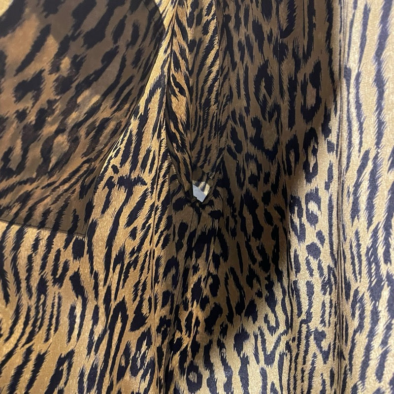 サンローラン SAINT LAURENT 総柄シルク半袖シャツ 663673 ベージュ シルク メンズ 半袖シャツ