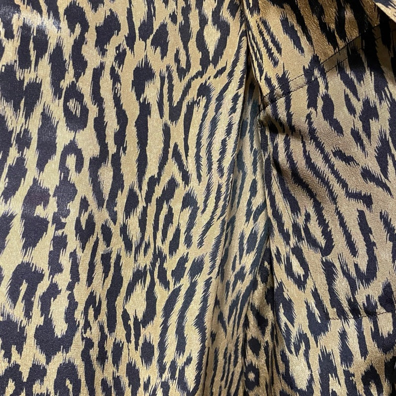 サンローラン SAINT LAURENT 総柄シルク半袖シャツ 663673 ベージュ シルク メンズ 半袖シャツ