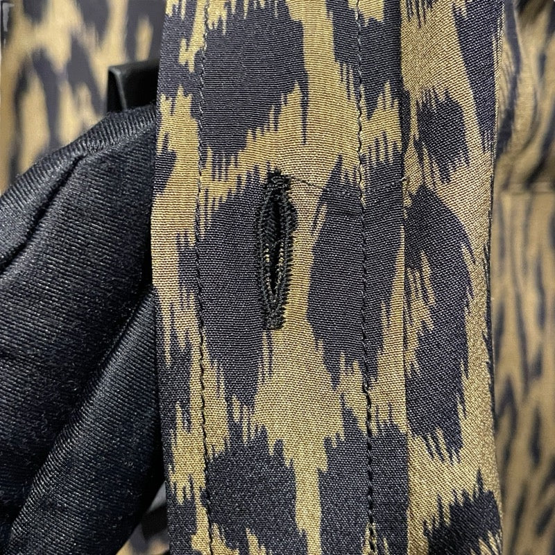 サンローラン SAINT LAURENT 総柄シルク半袖シャツ 663673 ベージュ シルク メンズ 半袖シャツ