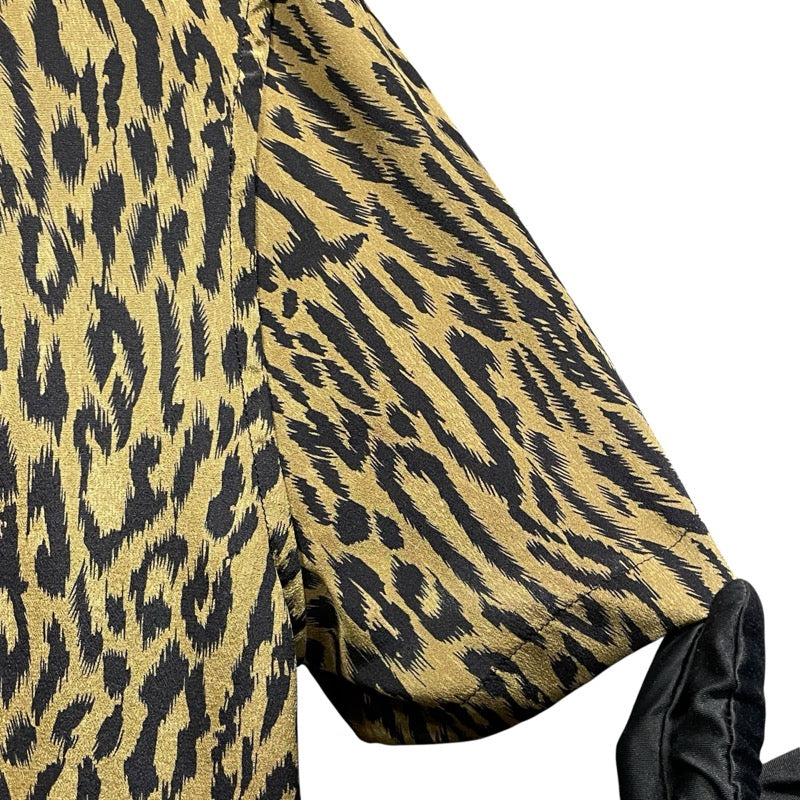 サンローラン SAINT LAURENT 総柄シルク半袖シャツ 663673 ベージュ シルク メンズ 半袖シャツ